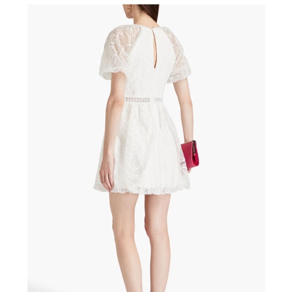 ML MONIQUE LHUILLIER
Gathered guipure lace mini dress - Picture 3 of 6